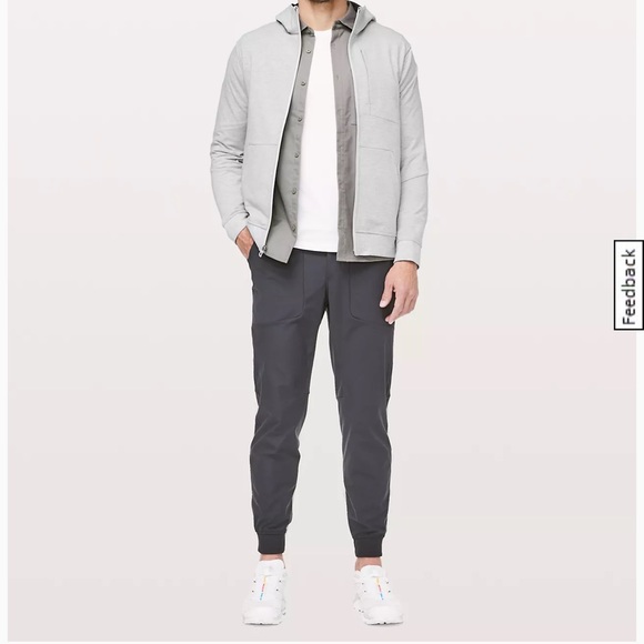 lululemon athletica Other - LULULEMON City Sweat Zip Hoodie Heathered Ultra Light Grey Size Large